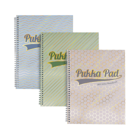 Pukka Pad Haze Jotta Ruled Margin 200 Pages A4 Assorted 3 Pack 838187 F