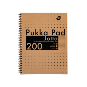 Pukka Pad Kraft Jotta Notebook 200 Pages A4 Brown 3 Pack 760196 F