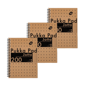 Pukka Pad Kraft Jotta Notebook Ruled 120 Pages A5 3 Pack 760198 F
