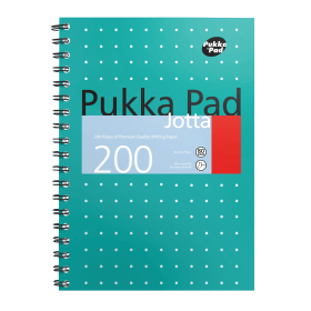 Pukka Pad Notebook Wirebound Ruled 200 Pages B5 Green 3 Pack 505517 F