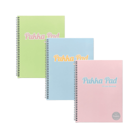 Pukka Pad Pastel Jotta Pad Ruled 200 Pages A4 Assorted 3 Pack 918067 F