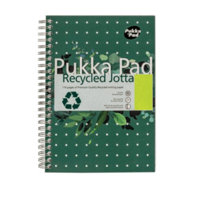 Pukka Pad Recycled Notebook Wirebound Ruled 110 Pages A5 3 Pack 112579 F