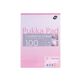 Pukka Pad Ruled Margin Refill Pad 100 Pages A4 6 Pack IRLEN50ROSE 523339 F