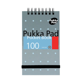 Pukka Pad Ruled Wirebound Pocket Notebook 100 Pages A7 Metallic 6 Pack 407481 F
