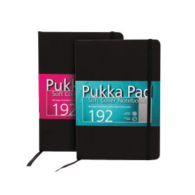 Pukka Pad Signature Notebook Casebound Ruled 192 Pages A5 Black 3 Pack 463743 F