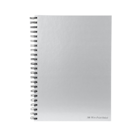 Pukka Pad Silver Ruled Wirebound Notebook 160 Pages A4 Silver 5 Pack 113085 F