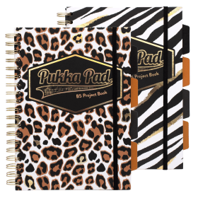 Pukka Pad Wild Hardback Project Book B5 Assorted 2 Pack 760195 F