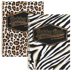 Pukka Pad Wild Jotta Book Ruled Margin 160 Pages A4 Multicoloured 2 Pack 773600 F