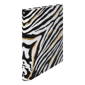 Pukka Pad Wild Roll Bound Ring Binder A4 Wild Zebra 891273 F