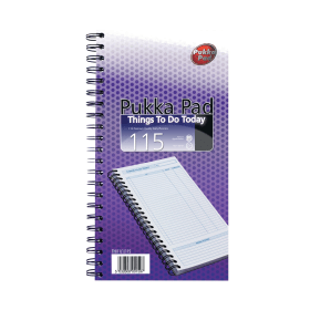 Pukka Pad Wirebound Things to Do Today Book White 369172 F