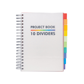 Pukka Pads Pukka Project Book with 10 Dividers B5 White 795869 F