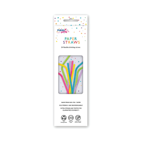 Pukka Party Flexible Drinking Straws 24 Pack PTY580 888879 F