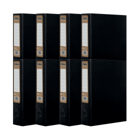 Pukka Recycled Box File Foolscap Black 8 Pack 610503 F