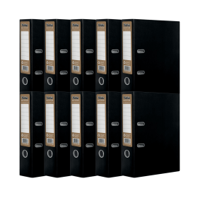 Pukka Recycled Lever Arch A4 Black 10 Pack 610501 F