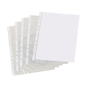 Punched Pockets A4 Clear 500 Pack 411002 F