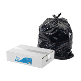 Purely Smile Extra Heavy Duty Standard Black Sacks 90 Litre Black 200 Pack 612659 F