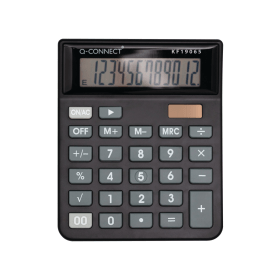 Q Connect 12 Digit Table Top Calculator Medium Black 893536 F
