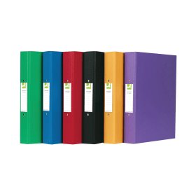Q Connect 2 Ring Binder 25mm A4 Assorted 10 Pack 393261 F