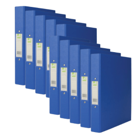 Q Connect 2 Ring Binder 25mm A4 Blue 10 Pack 107662 F
