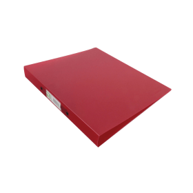 Q Connect 2 Ring Binder Frosted 25mm A4 Red 136548 F