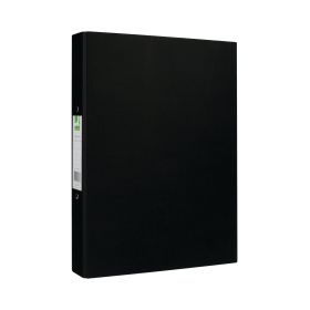 Q Connect 2 Ring Paper Over Board 25mm A4 Black 10 Pack 103107 F