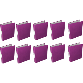 Q Connect 2 Ring Paper Over Board 25mm A4 Purple 10 Pack 100653 F