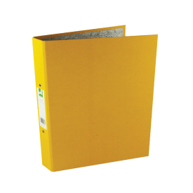 Q Connect 2 Ring Paper Over Board 25mm A4 Yellow 10 Pack 173488 F