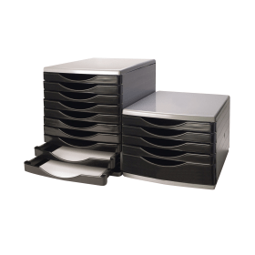 Q Connect 5 Drawer Tower Black and Grey 345mmx 290mm x 220mm 135895 F