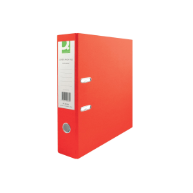 Q Connect 70mm Lever Arch File Polypropylene A4 Red 10 Pack KF20021 100056 F