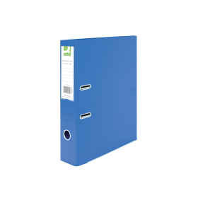 Q Connect 70mm Lever Arch File Polypropylene Foolscap Blue 10 Pack 144662 F