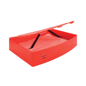 Q Connect 70mm PolyBox File Foolscap Red 103697 F
