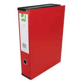 Q Connect 75mm Box File Foolscap Red 5 Pack 100047 F