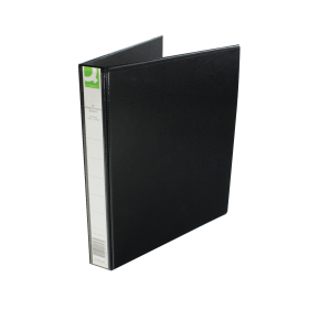 Q Connect A4 25mm Presentation 4D Ring Binder Black KF01328 123062 F