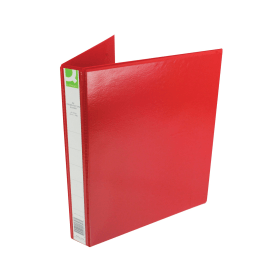 Q Connect A4 25mm Presentation 4D Ring Binder Red KF01326 112137 F