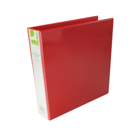 Q Connect A4 40mm Presentation 4D Ring Binder Red KF01330 100424 F