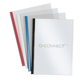 Q Connect A4 Slide Binder and Cover Set Black 100 Pack 141766 F