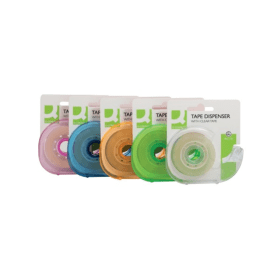 Q Connect Adhesive Tape 19mm x 33m with Dispenser Assorted 10 Pack 158288 F