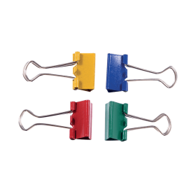 Q Connect Assorted Foldback Clip 24mm 10 Pack KF03652 114380 F