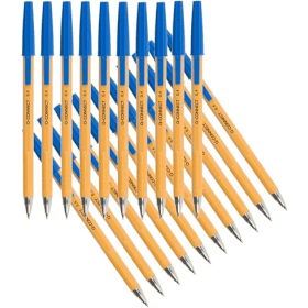 Q Connect Ballpoint Pen 0.7mm Line Blue 20 Pack 105339 F