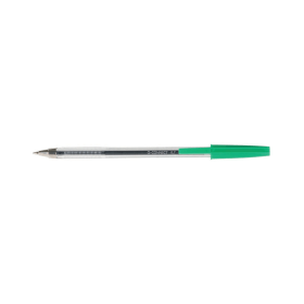 Q Connect Ballpoint Pen Medium 0.7mm Line Green 20 Pack 124742 F
