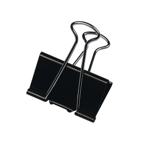 Q Connect Black Foldback Clip 16mm 10 Pack KF03650 165495 F
