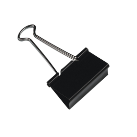 Q Connect Black Foldback Clip 19mm 10 Pack KF01282 102311 F