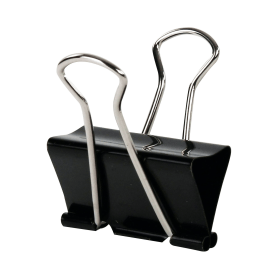 Q Connect Black Foldback Clip 42mm 10 Pack KF01285 123592 F
