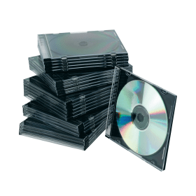 Q Connect Black Slim Jewel Case 25 Pack 122155 F