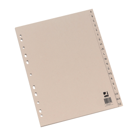 Q Connect Buff Index Dividers 20 A Z 103348 F