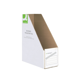Q Connect Business A4 Magazine File White 10 Pack 107768 F