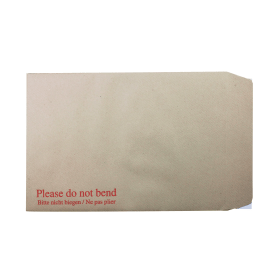 Q Connect C4 Envelope Board Backed Peel and Seal 115gsm Brown 125 Pack 150349 F
