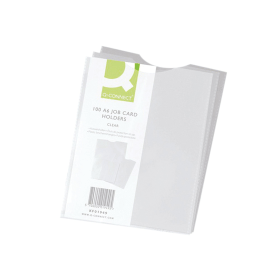 Q Connect Card Holder Polypropylene A6 100 Pack 184015 F