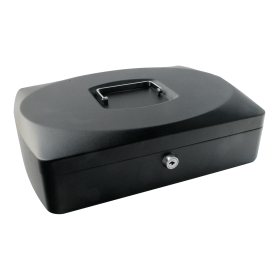 Q Connect Cash Box 10 Inch Black 127428 F