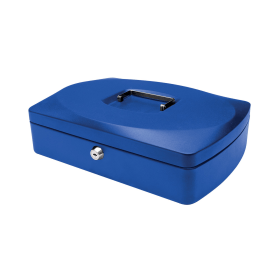 Q Connect Cash Box 12 Inch Blue 112369 F
